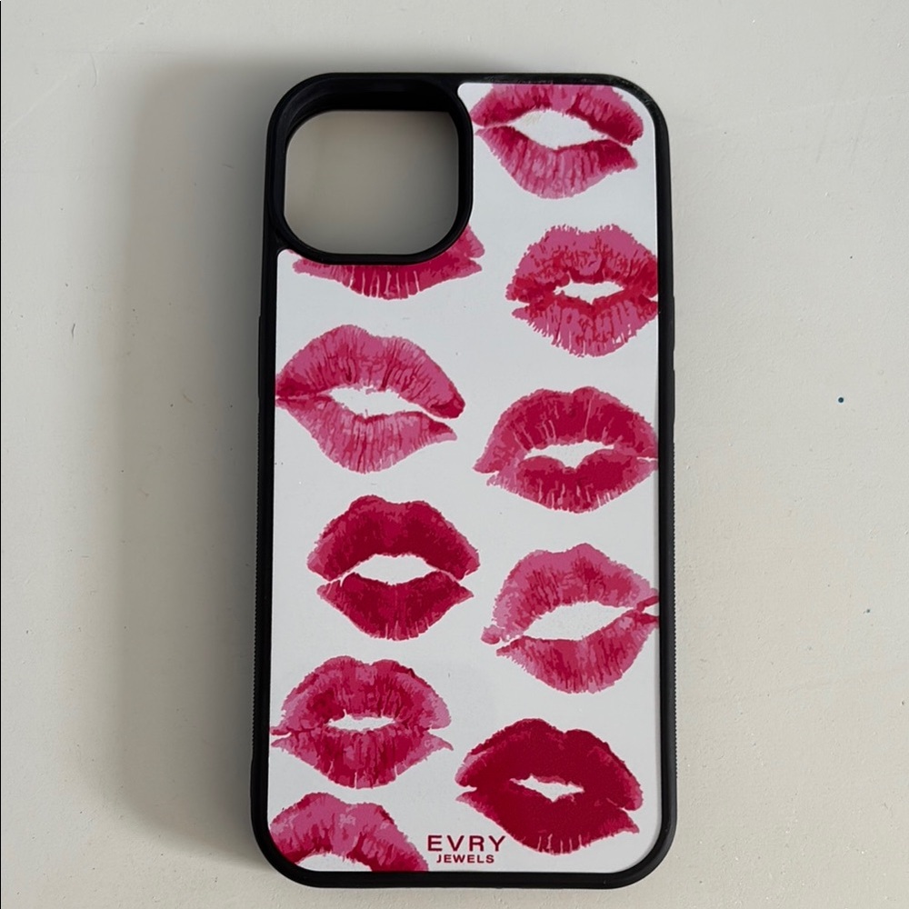 Red Lip Print Phone Case